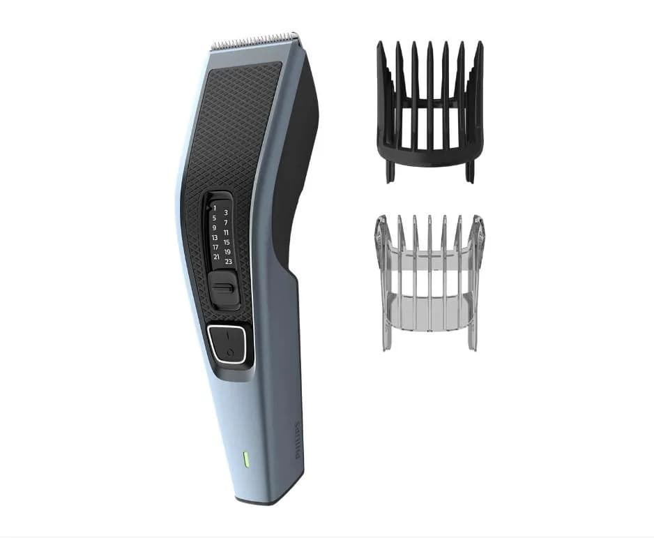Aparat de tuns PHILIPS Seria 3000 HC3530/15, 13 trepte, Acumulator, Negru-Bleu, L x A x I (mm) 70x140x224