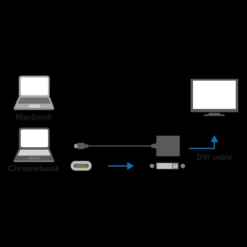 ADAPTOR video LOGILINK, adaptor USB-C (T) la DVI-I DL (M) 24+5pin, 0.15m, conectori nichelati, rezolutie maxima Full HD (1920 x 1200), plastic, dublu ecranaj, alb, "UA0245A" — miniatură