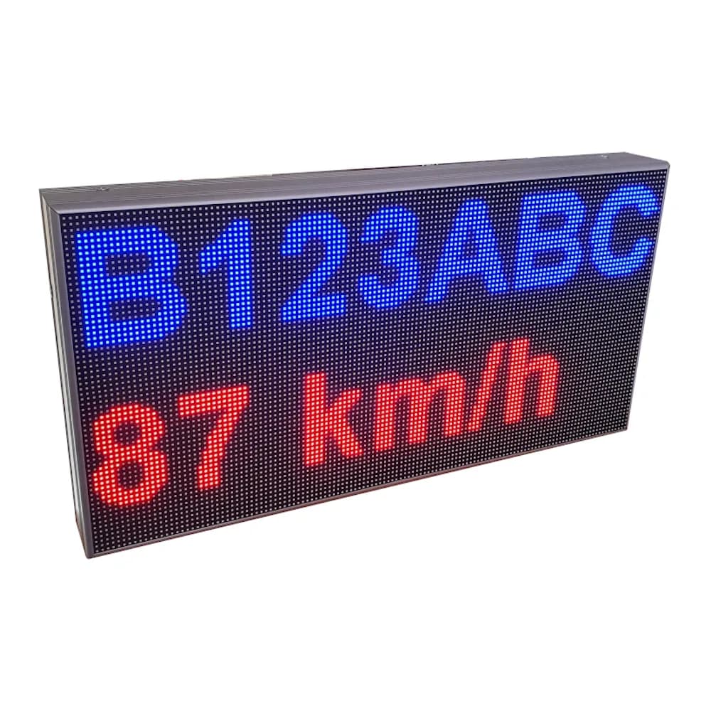 LED Display RGB128x64 Metrici METDSPRGB12864, 128 x 64 pixels, de la 6~8 caractere x 1 pe rand, la 9~12 caractere x 3randuri, RGB LEDs, conectare ETHERNET si WIFI la Metrici, sursa de alimentare 220v — miniatură