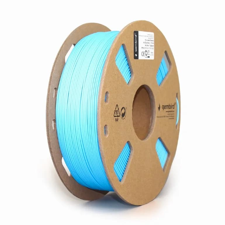 FILAMENT GEMBIRD pt. imprimanta 3d, PLA, 1.75mm diamentru, 1Kg / bobina, aprox. 330m, topire 190-220 grC, sky-blue, "3DP-PLA1.75-01-BS"