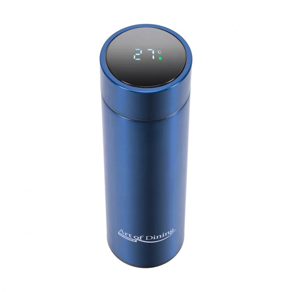 TERMOS INOX 450 ML,INDICATOR LED TEMPERATURA, ART OF DINING BY HEINNER (mix 3 culori in bax, 4 albastre, 4 negre, 4 rosii) — miniatură