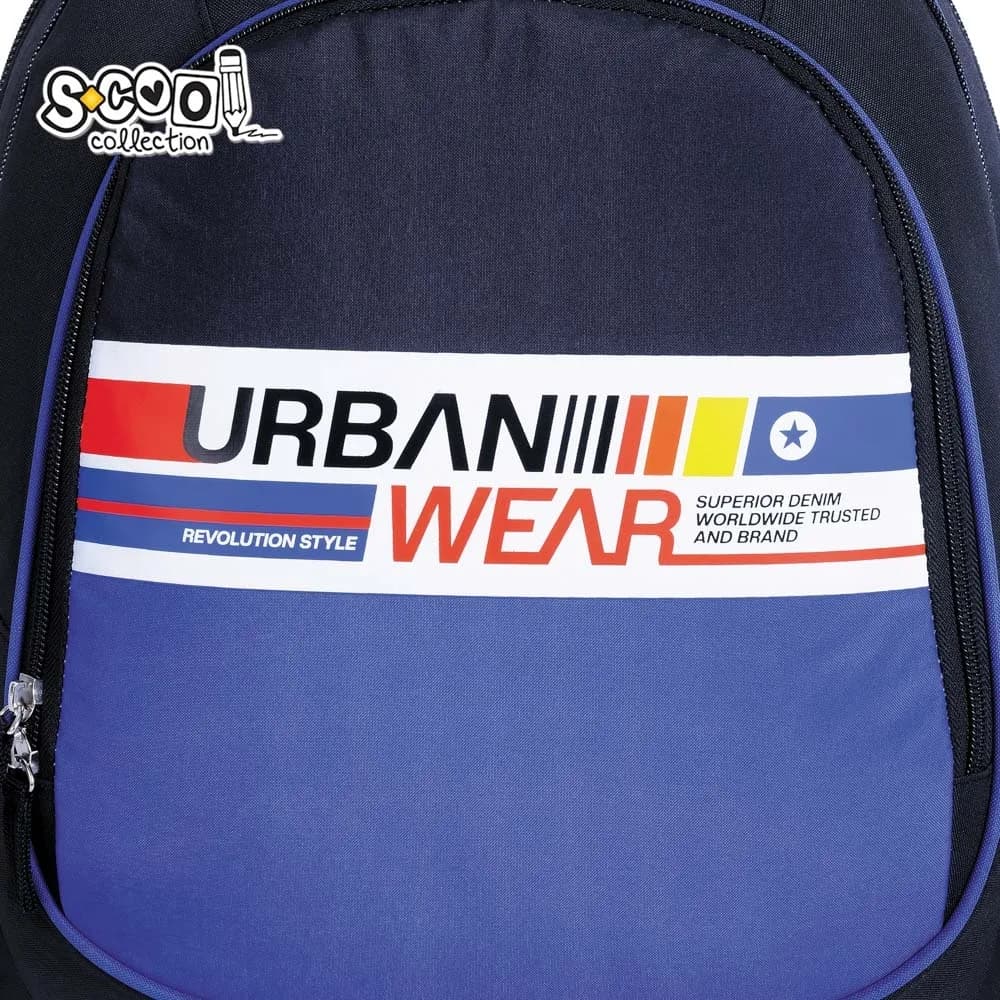Ghiozdan anatomic light, 41x28x17 cm, URBAN WEAR - S-COOL — miniatură
