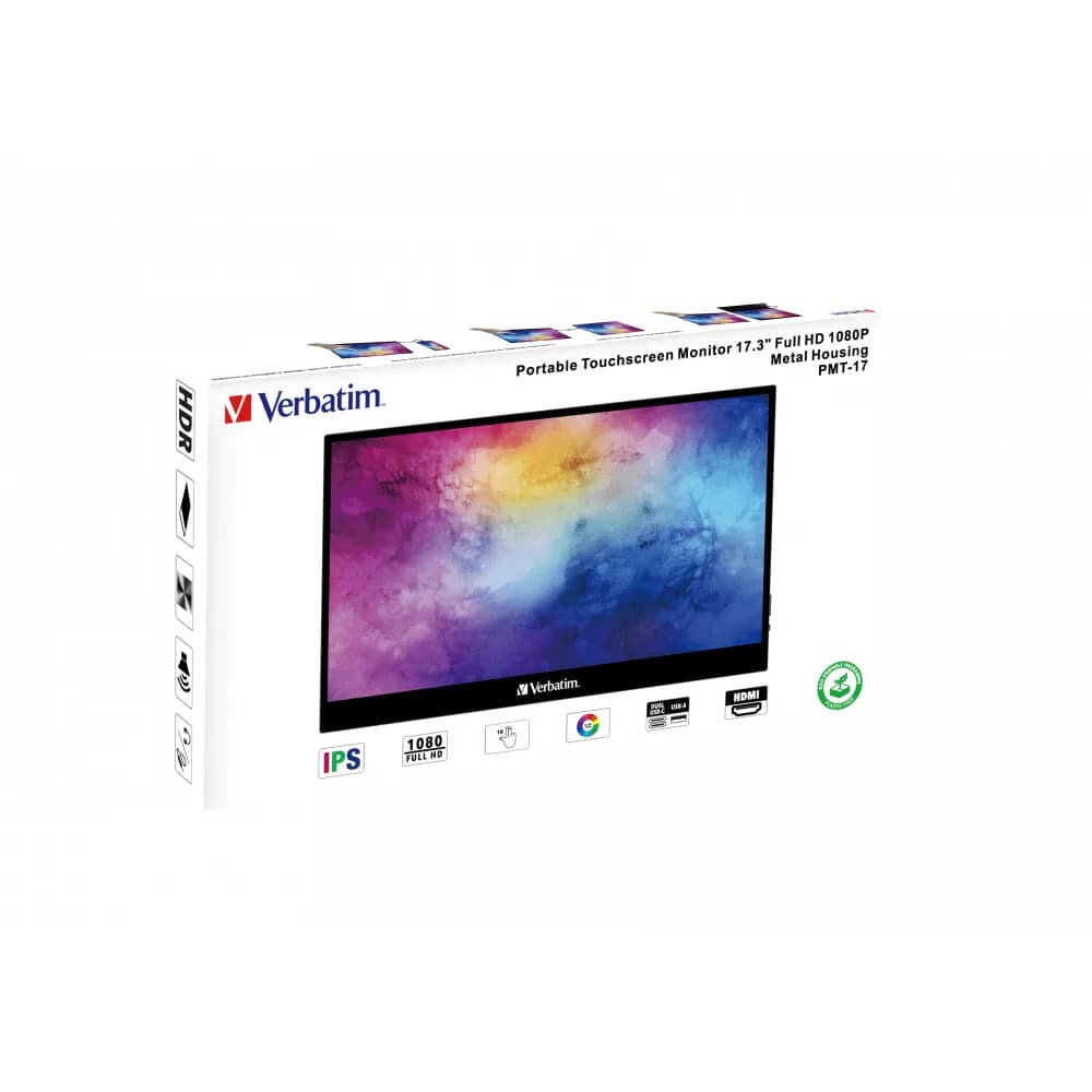 Monitor tactil portabil Verbatim 17.3" "49593" — miniatură