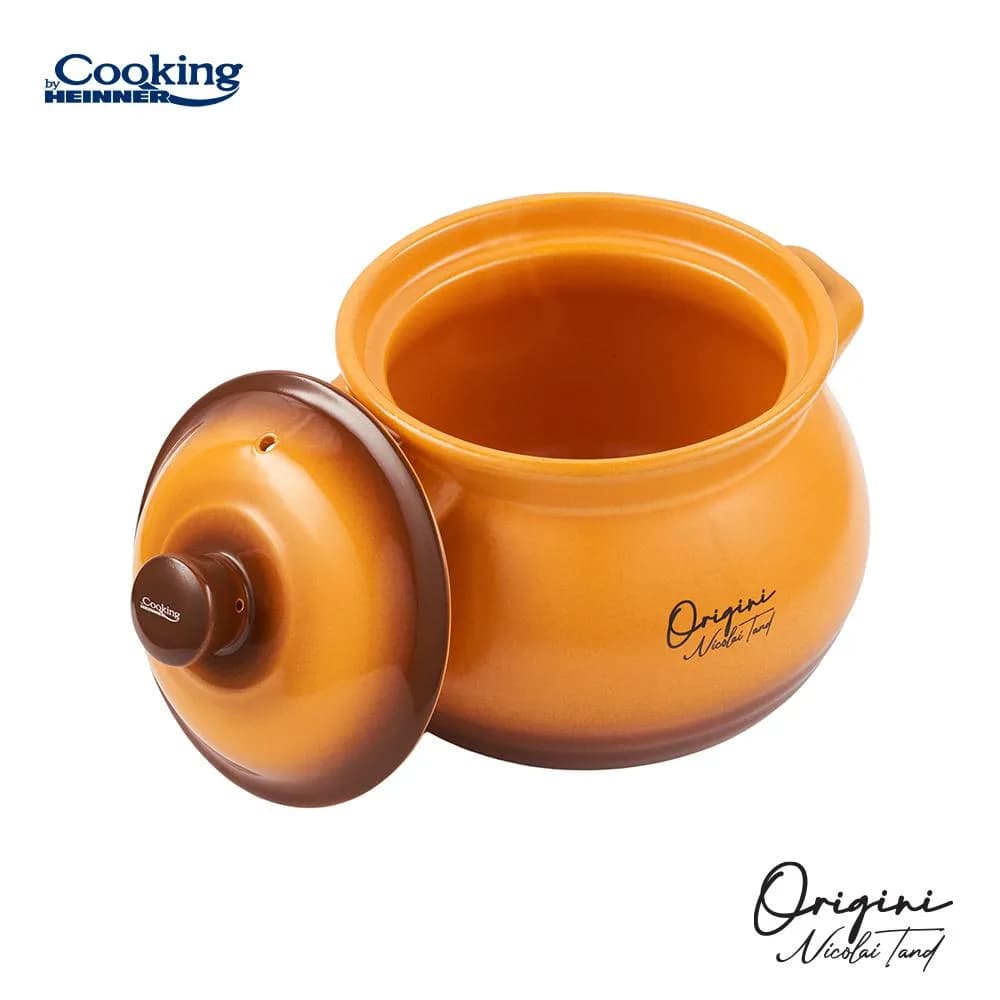 OALA CERAMICA CU CAPAC 12x11 CM, 2 L, NICOLAI TAND, ORIGINI, COOKING BY HEINNER — miniatură