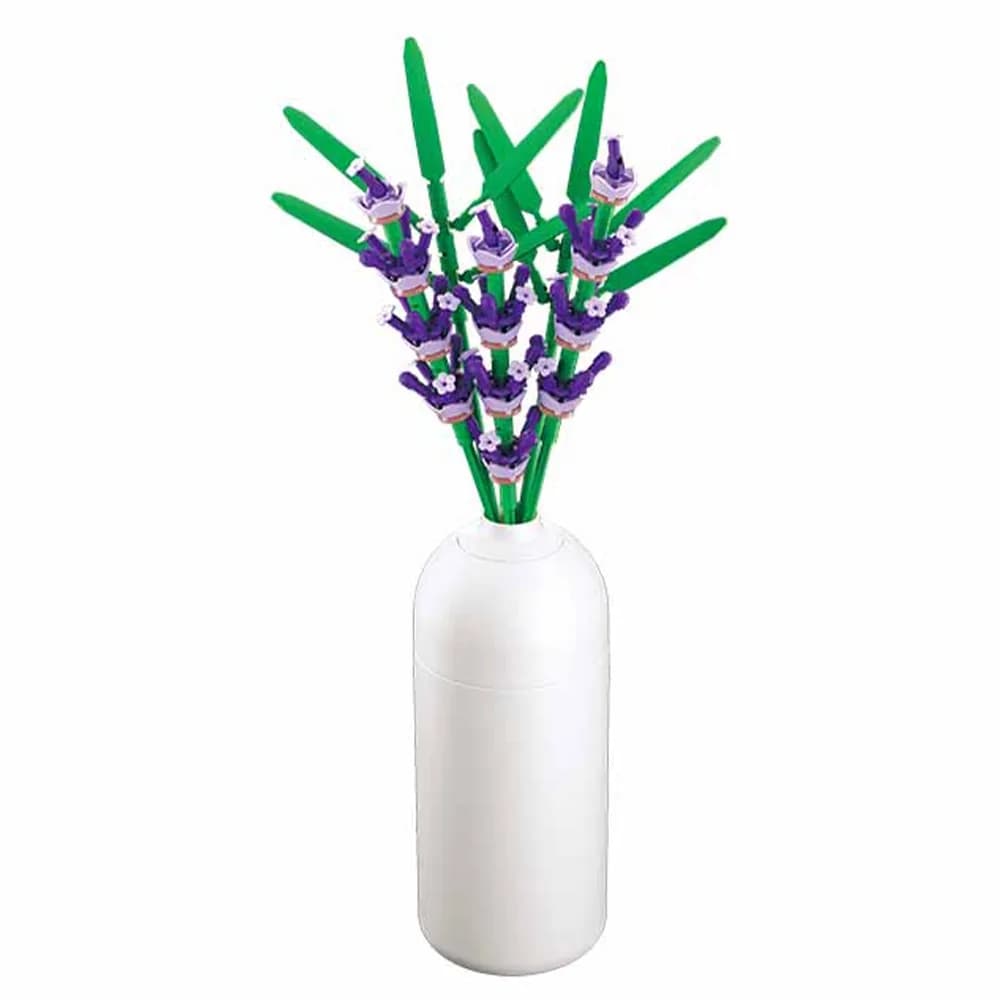 Set de Constructie Flowers, 258 piese, Lavanda - Sluban — miniatură