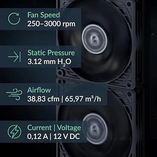 Ventilator Arctic "P9 PWM PST CO", 92mm, 200-3000 RPM, FDB, 39 cfm, 4pin PWM, negru, "ACFAN00299A" - 4895213704946 — miniatură