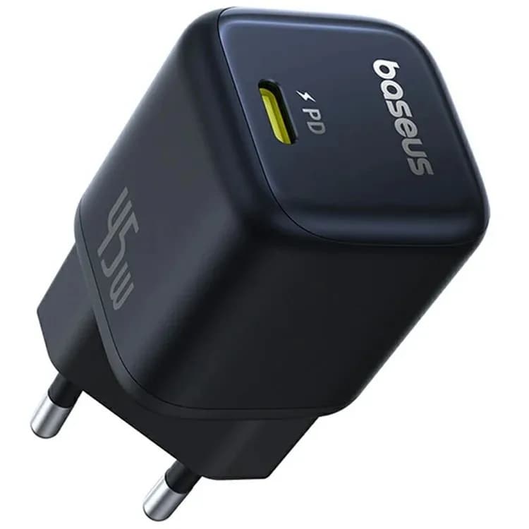 INCARCATOR retea Baseus PicoGo GaN, Quick Charge 45W, 1 x USB Type-C 5V/3.0A, negru "P10176800123-00" - 6932172678364
