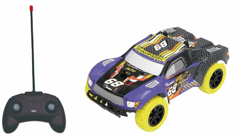 MASINUTA CU TELECOMANDA NITRO RACER, SCARA 1/24, 19CM, DIVERSE CULORI- PORTOCALIU, MOV SI VERDE — miniatură
