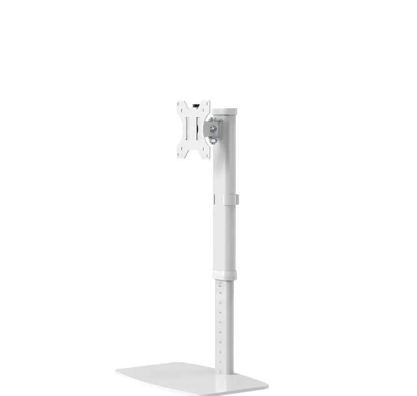 Suport dublu monitor de birou Neomounts FPMA-D890WHITE; pentru display- uri cu diagonale 10"-30", sistem de prindere VESA 75x75~100x100, greutate maxima suportata 6kg, full motion, tilt +80°, swivel 60°, rotate 180°; inaltime reglabila manual 360-540mm; culoare negru. — miniatură