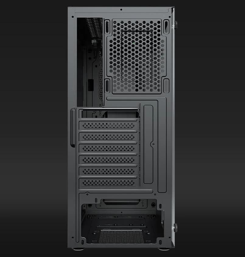 Carcasa AQIRYS MIZAR, RGB, Mid Tower, Black — miniatură