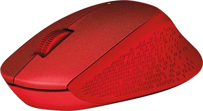 MOUSE LOGITECH, "M330 Silent", PC sau NB, wireless, 2.4GHz, optic, 1000 dpi, butoane/scroll 3/1, rosu, "910-004911" — miniatură