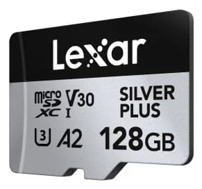 Card de memorie Lexar Professional SILVER Plus LMSSIPL128G-BNANG, 128GB, microSDXC, UHS-I U3, V30 "LMSSIPL128G-BNANG" — miniatură