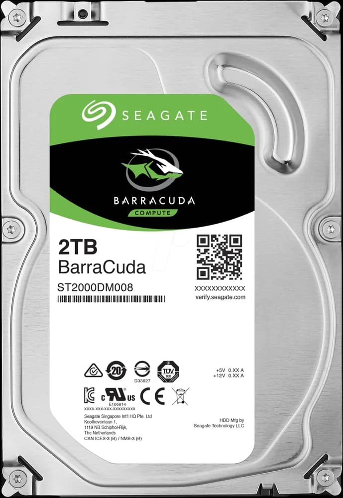 HDD SEAGATE 2 TB, Barracuda, 7.200 rpm, buffer 256 MB, pt. desktop PC, "ST2000DM008"