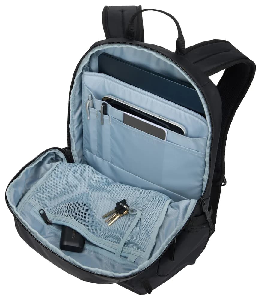 RUCSAC THULE Enroute, 21 l, pt. notebook de max. 15.6 inch, 1 compartiment, buzunar lateral x 2, waterproof, nylon, negru, "TEBP5116BLACK" 3205500 — miniatură