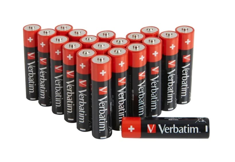 BATERIE VERBATIM AAA (R3), 1.5V alcalina, 20 buc., "49876"