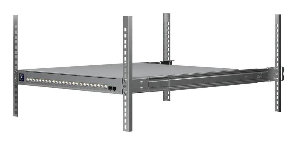 Ubiquiti network switch ECS-24-PoE-EU Enterprise-grade 24-port, Layer 3 Etherlighting PoE+++ switch with high-capacity 10 GbE RJ45 and 25G SFP28 ports, all PoE+++ (90W capable, "ECS-24-POE-EU" — miniatură