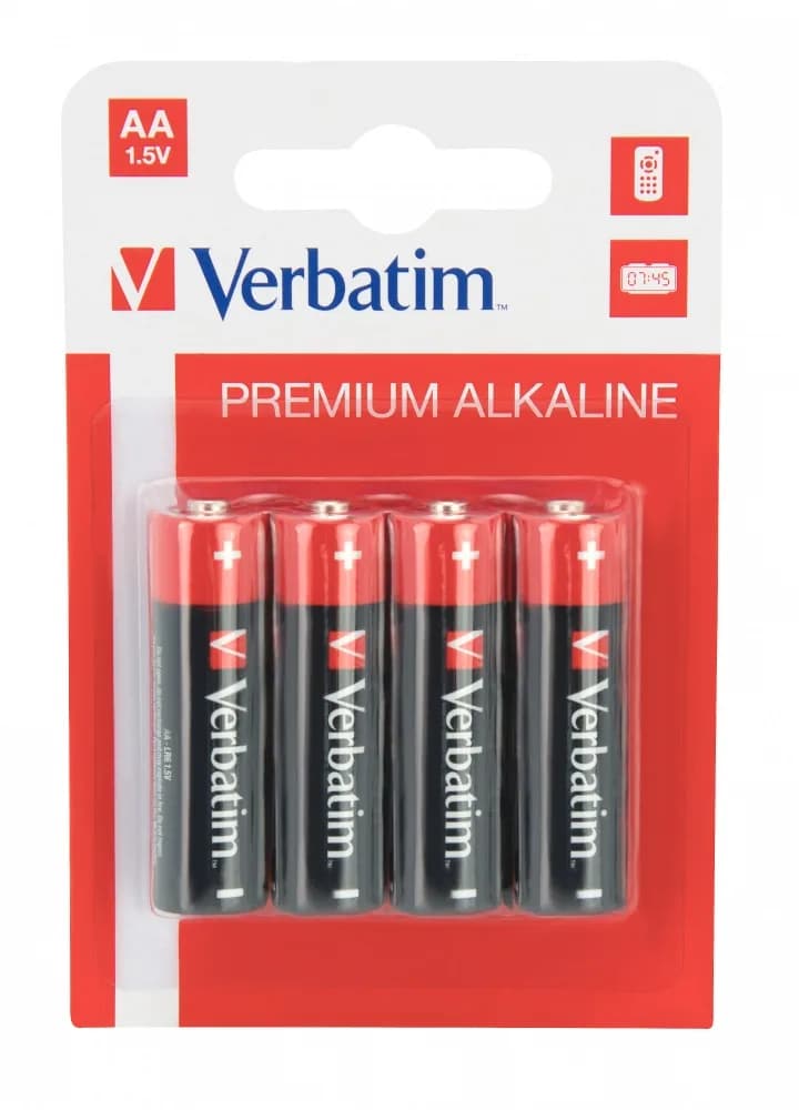 BATERIE VERBATIM AA (R6), 1.5V alcalina, 4 buc., "49921"