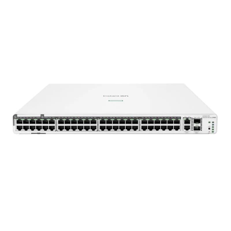 HPE Networking Instant On Switch 40p Gigabit CL4 8p Gigabit CL6 PoE 2p 10GBT 2p SFP+ 600W 1960 — miniatură