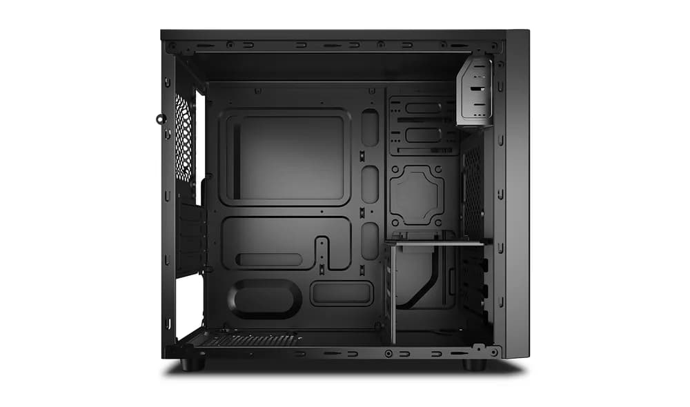 CARCASA DEEPCOOL, Mini Tower, M-ATX, fara sursa, 1 x fan, USB 3.0 x 1, USB 2.0 x 1, Jack 3.5mm x 2, negru, "MATREXX 30 SI", "DP-MATX-MATREXX30-SI" — miniatură