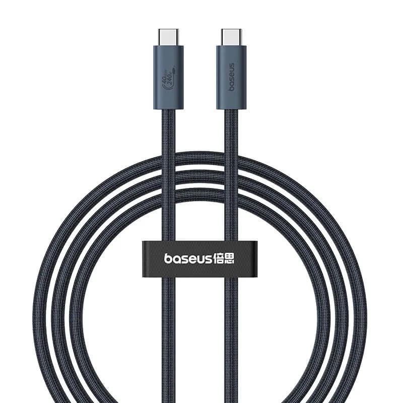 CABLU alimentare si date Baseus Flash Series 2 USB4, Fast Charging Data Cable pt. smartphone, video 8K@60Hz, USB Type-C la USB Type-C 240W, 1m, negru "P10311803111-00" - 6932172648817