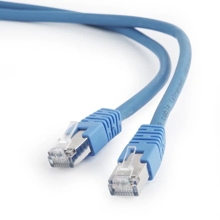 PATCH CORD S/FTP GEMBIRD Cat6a, LSZH, cupru, 0.5 m, albastru, AWG27, dublu ecranat "PP6A-LSZHCU-B-0.5M"