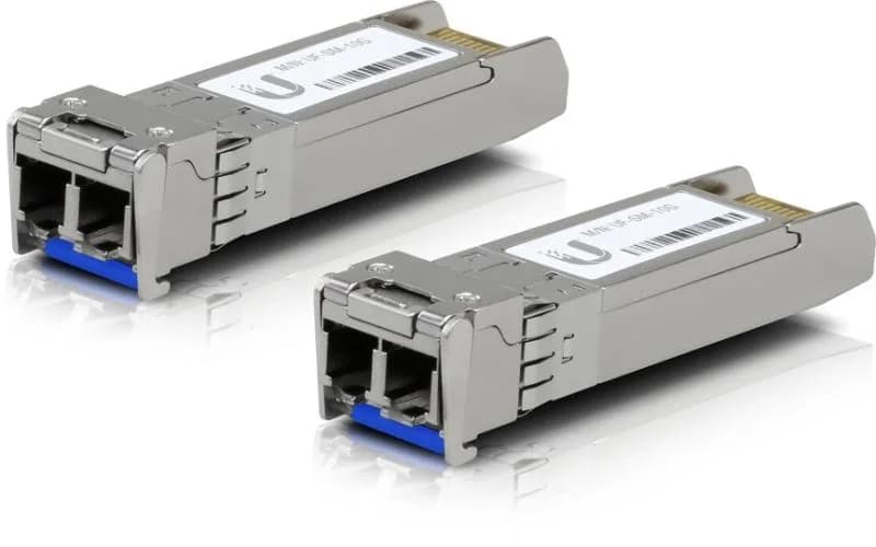 Ubiquiti UACC-OM-SM-10G-D-2. Tip aparat emisie-recepție SFP: Fibră optică, Rată maximă transfer de date: 10000 Mbit/s, Tipul de interfaţă: SFP+. Culoarea produsului: Argint. Cantitate per ambalaj: 2 buc.
