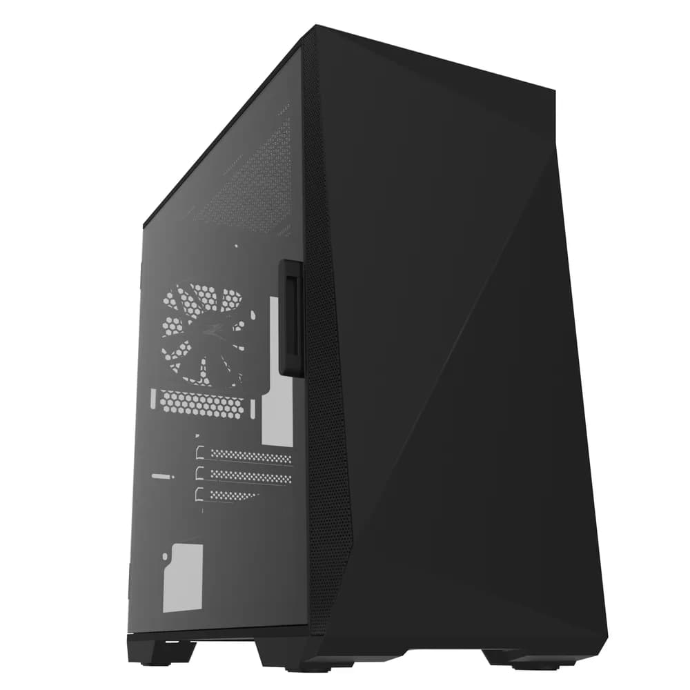 CARCASA Zalman "Z1 Iceberg", middle tower, fara sursa, suporta 5xfan, 3xfan inclus, USB 3.1 gen1 x 2, USB 2.0 x 1, audio+mic, 4 sloturi expansiune, negru "Z1 Iceberg Black"