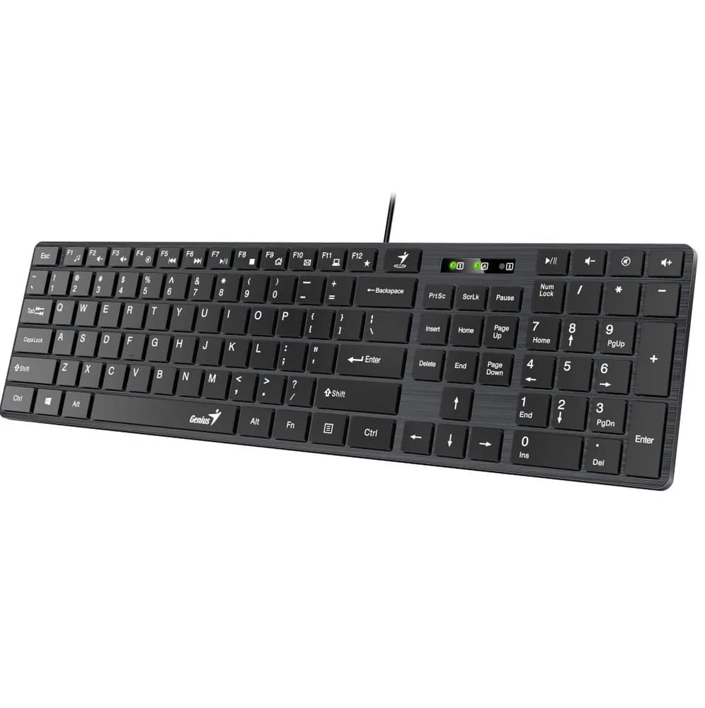 Tastatura Genius SlimStar 126, USB, Negru