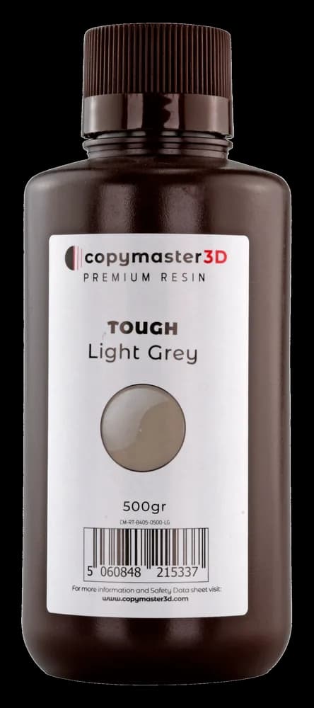 Rășină 3D Copymaster3D Tough UV ABS Like – 500 g – Light Grey