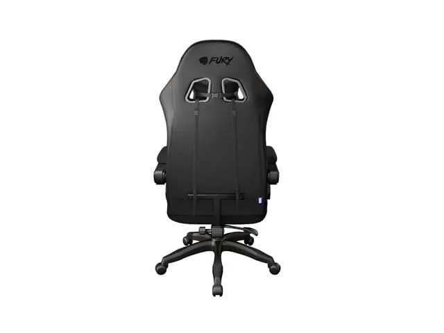 Scaun gaming FURY SHINAI S2, material piele ecologica+fabric, reglabil pe inaltime, greutate maxima suportata 120 kg, inaltime scaun reglabil 42 - 49 cm, spatar ajustabil 135°, dimensiuni roti 51mm, echipat cu piston cu gaz clasa 3, negru — miniatură