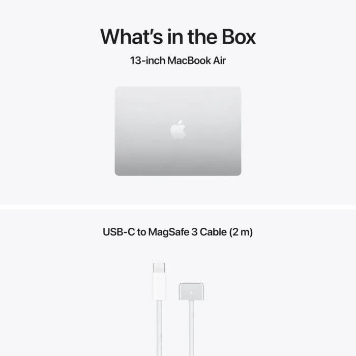 MacBook Air 13.6" Retina/Apple M5 (CPU 10-core, GPU 10-core, NeuralEngine16-core)/24GB/1TB - Silver - INT KB (No Adapter) - 2026 — miniatură