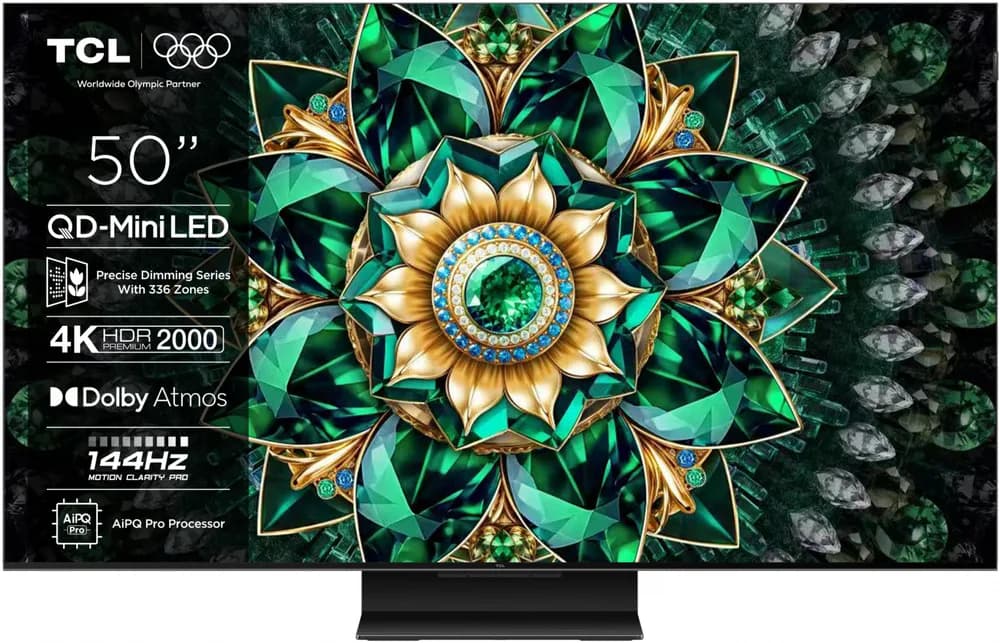 Televizor TCL QD-MiniLED 50Q7C, 126 cm, Smart Google TV, 4K Ultra HD, 144Hz
