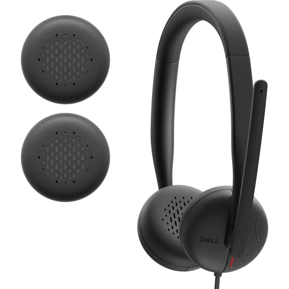 Casti Head-band DELL WH3024, Wired, noise-canceling, Negru — miniatură