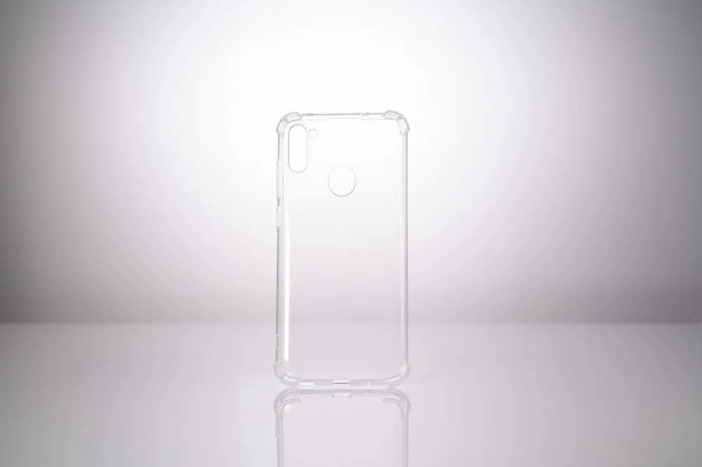 Husa Samsung Galaxy M11 Spacer, transparenta, grosime 1.5mm, protectie suplimentara antisoc la colturi, material flexibil TPU "SPPC-SM-GX-M11-CLR" — miniatură