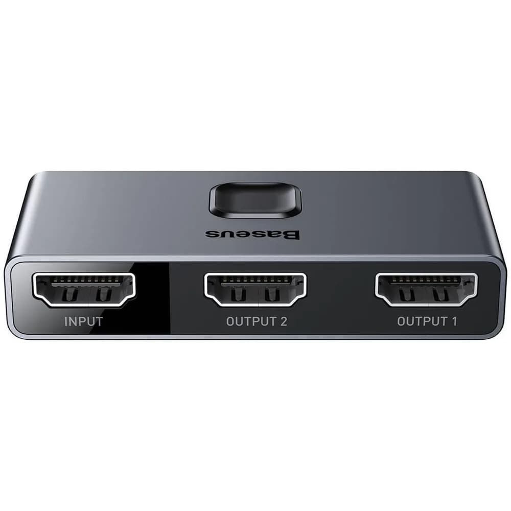 Switch video Baseus Matrix, HDMI bidirectional – 2x HDMI 4K / 30 Hz, gri — miniatură