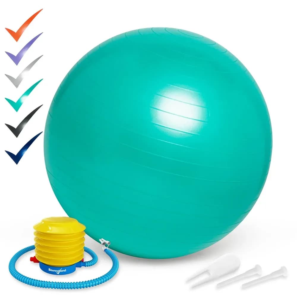 Minge de Echilibru 55cm cu Bază Ponderată Anti-Rulare – Verde — miniatură