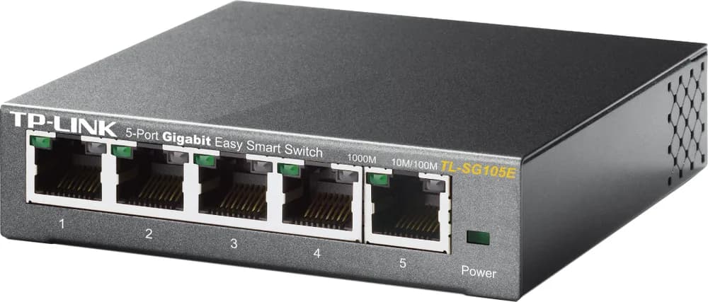 SWITCH TP-LINK 5 porturi Gigabit. carcasa metalica "TL-SG105E" — miniatură
