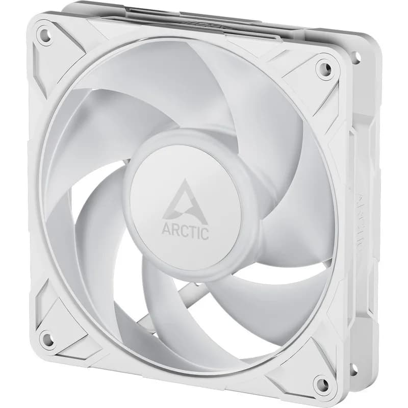 Set 3 ventilatoare Arctic "P12 Pro A-RGB (White) - 3 Pack", 120mm, 600 - 3000 RPM, FDB, 77 cfm, 4-Pin Fan Plug + 4-Pin Socket, lungime cablu 400 mm + 80 mm Daisy-Chain, alb, "ACFAN00326A" - 4895265000683 — miniatură