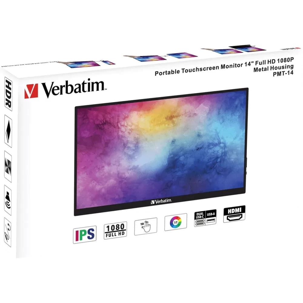 Monitor tactil portabil Verbatim 14" "49591" — miniatură