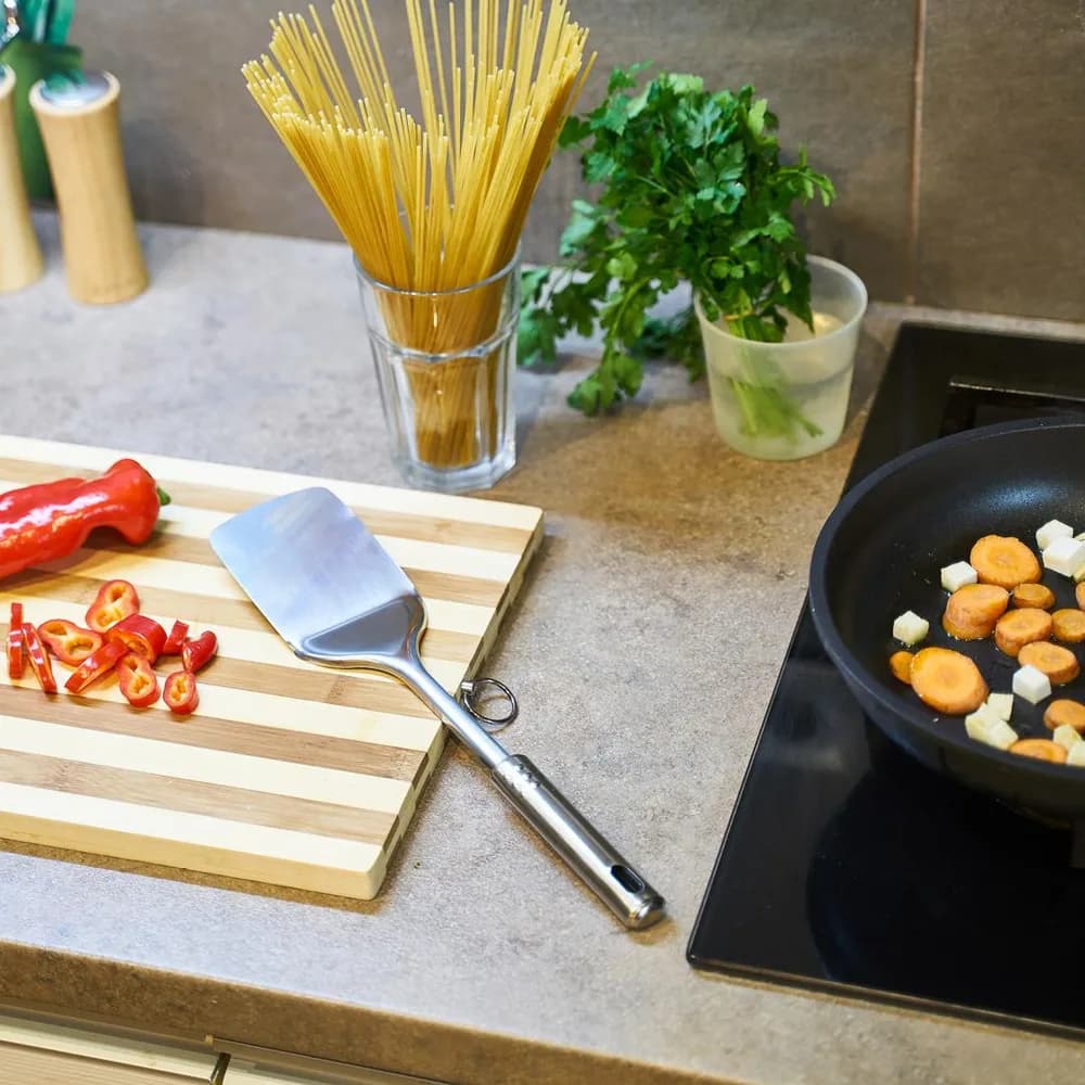 SPATULA INOX 32.5 X 8 CM,VANORA HOME — miniatură