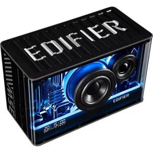 BOXE EDIFIER Gaming desktop, RMS: 40W, Bluetooth 5.3, USB-C, USB-A, AUX, EQs preset 3 moduri, RGB 7 culori, GaN charger 35W, black, "QD35-BK" — miniatură