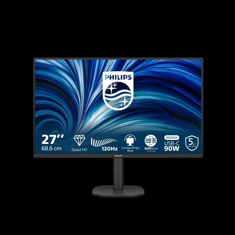 Monitor Consumer Philips 27B2U3601/00, 27", 2560 x 1440 pixeli, Black
