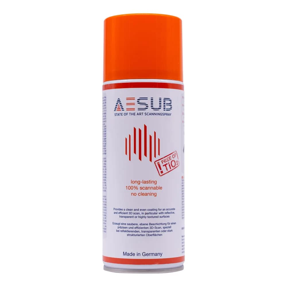 Spray pentru scanare 3D AESUB Orange – Long Lasting Vanishing – 400 ml — miniatură