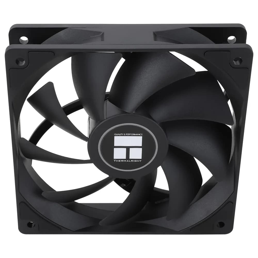Ventilator Thermalright "TL-C12C Extrem", 120mm, 1850 RPM, Dual Ball Brearing, 82 CFM, fara LED, 4pin PWM, negru, "TL-C12C Extrem" — miniatură