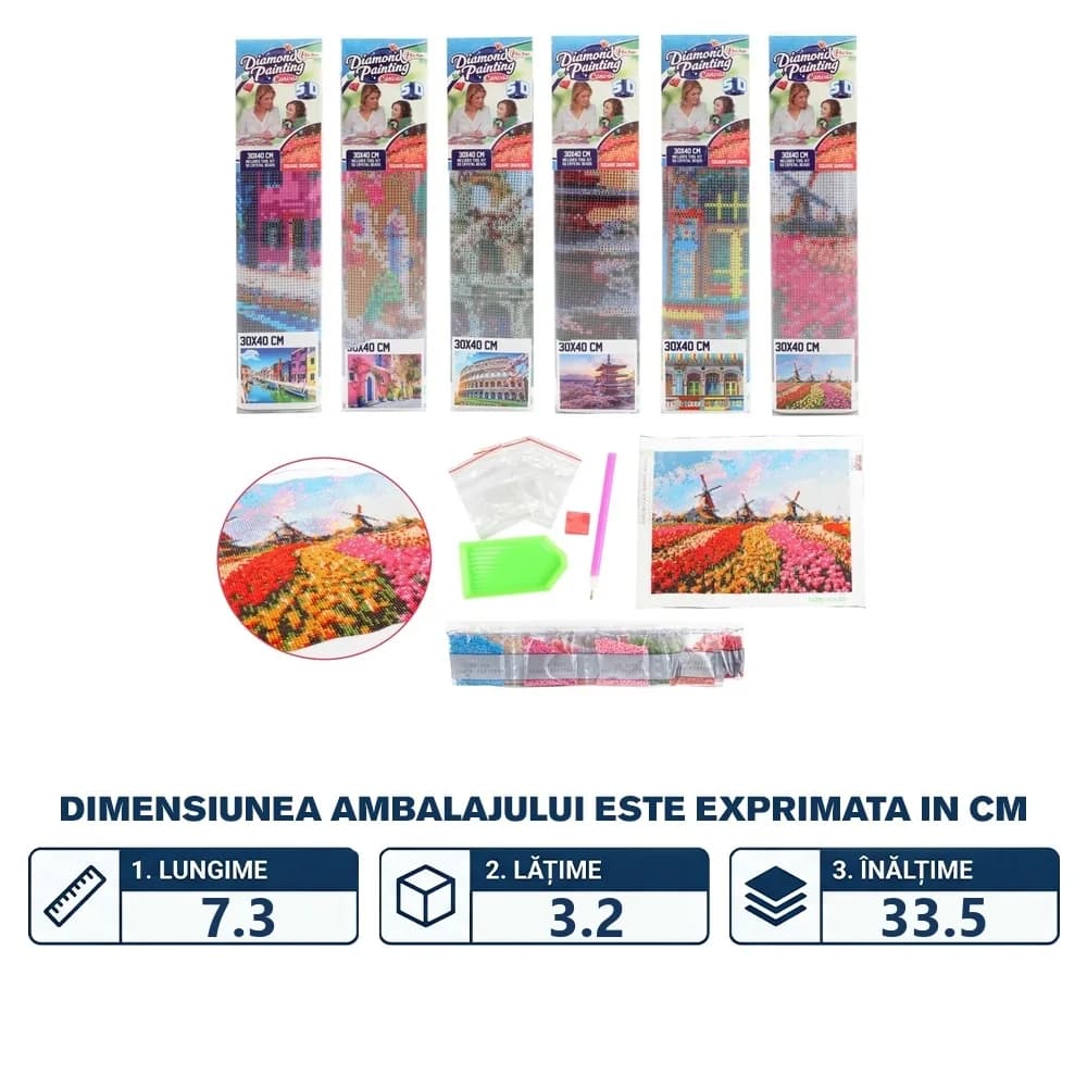 Set creatie cu diamante, 30x40 cm - Toi-Toys — miniatură