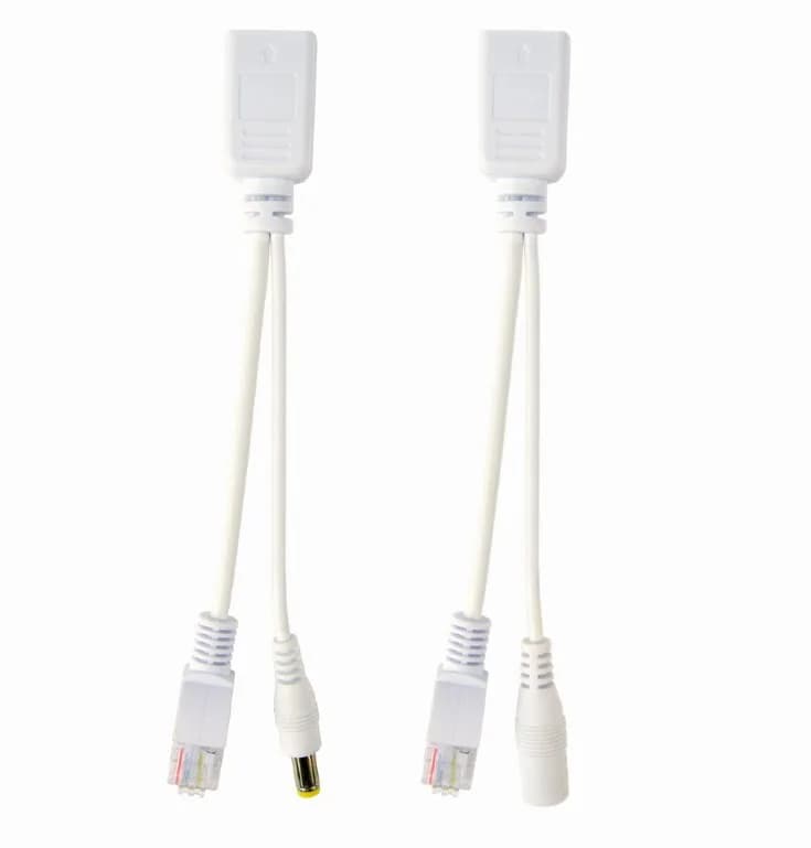 Kit adaptor pasiv POE, cablu injector RJ45 + alimentare RJ45, white, Gembird "PP12-POE-0.15M-W"