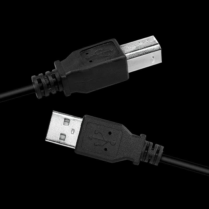 CABLU USB LOGILINK pt. imprimanta, USB 2.0 (T) la USB 2.0 Type-B (T), 2m, negru, "CU0007B" — miniatură