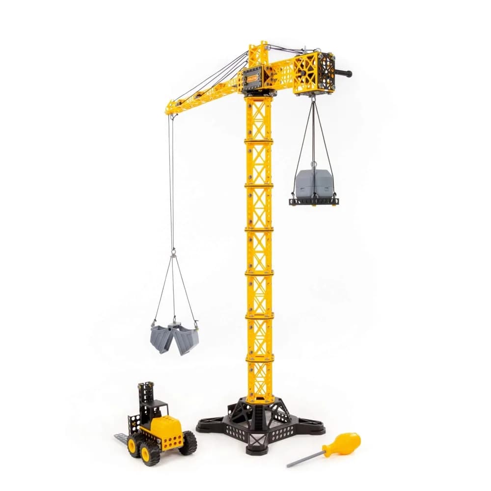 Macara turn JUMBO, cu stivuitor, 68x26x93 cm, Polesie — miniatură