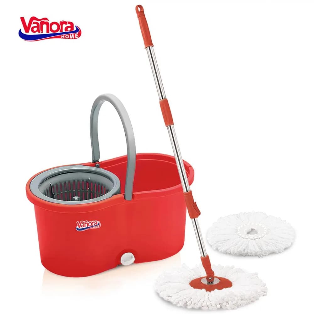 SET CURATENIE CU MOP ROTATIV, CLEAN360, ROSU