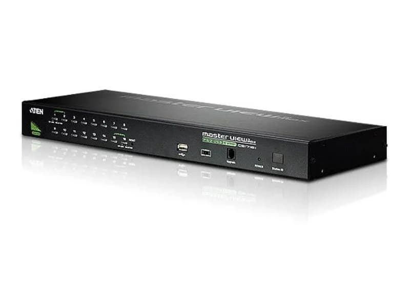 16-Port PS/2-USB VGA KVM Switch W/Chain "CS1716A-AT-G"